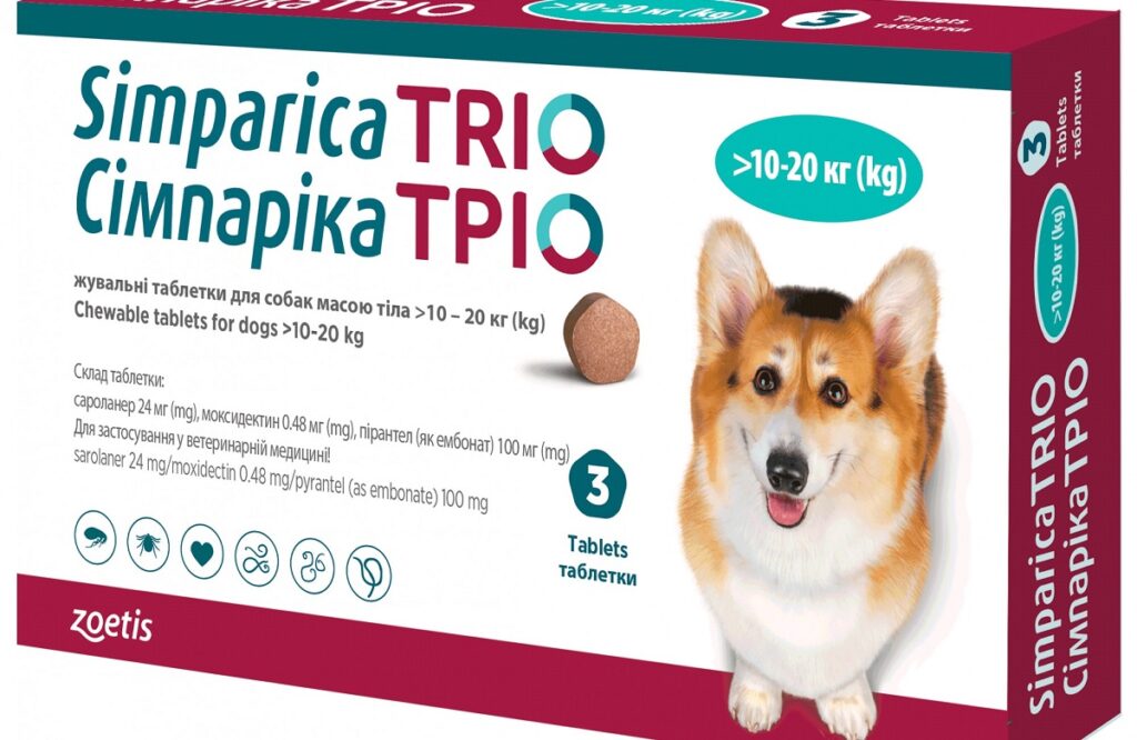 Сімпаріка для собак: інструкція, властивості.