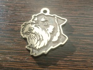 Жетон-адресник для собаки.