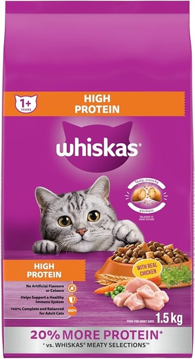 Whiskas® для котів із різними джерелами білка