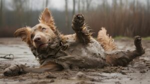 Чому собаки люблять валятися в багнюці?