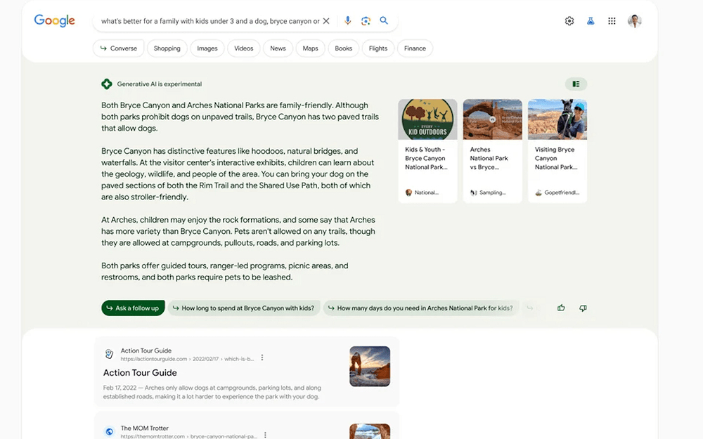 Генеративний пошук від Google