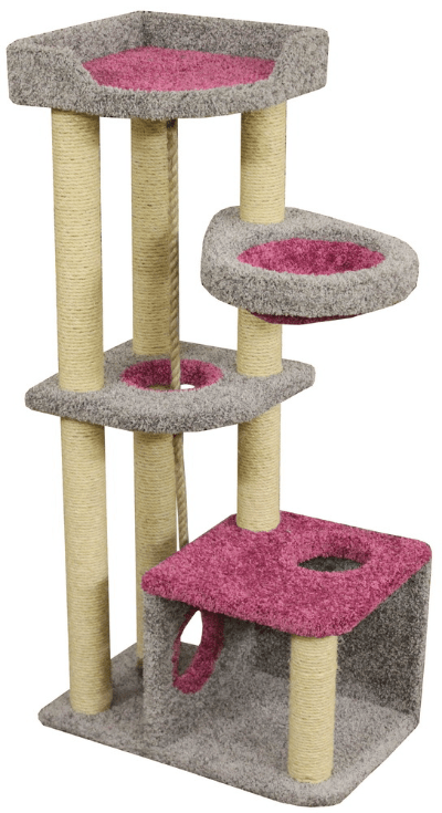 Невеликий комплекс з гамаком і лежанкою для кошеняти або однієї невеликої кішки