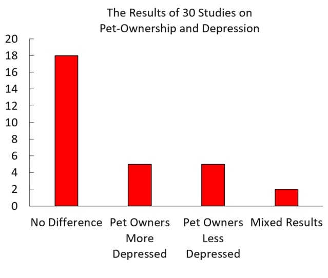 Існує багато досліджень про домашніх тварин і депресію