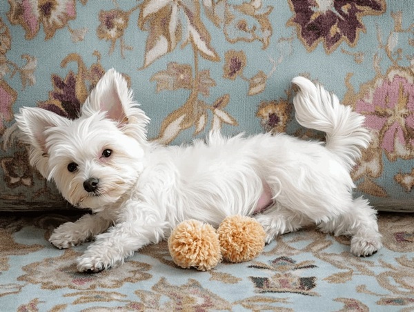 Біле забарвлення у йоркширських тер'єрів