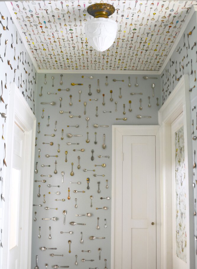 Шпалери з «ложковим» малюнком
