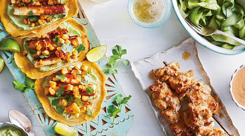 Тако з кукурудзою, смаженим сиром та кремом з авокадо (без пшениці).