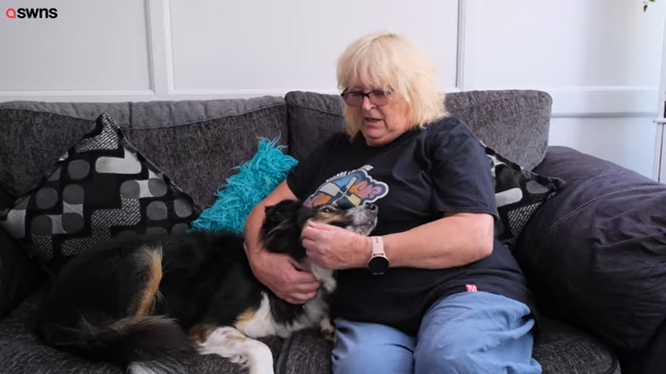 Джейн Даунс зі своїм вихованцем - Дейвом