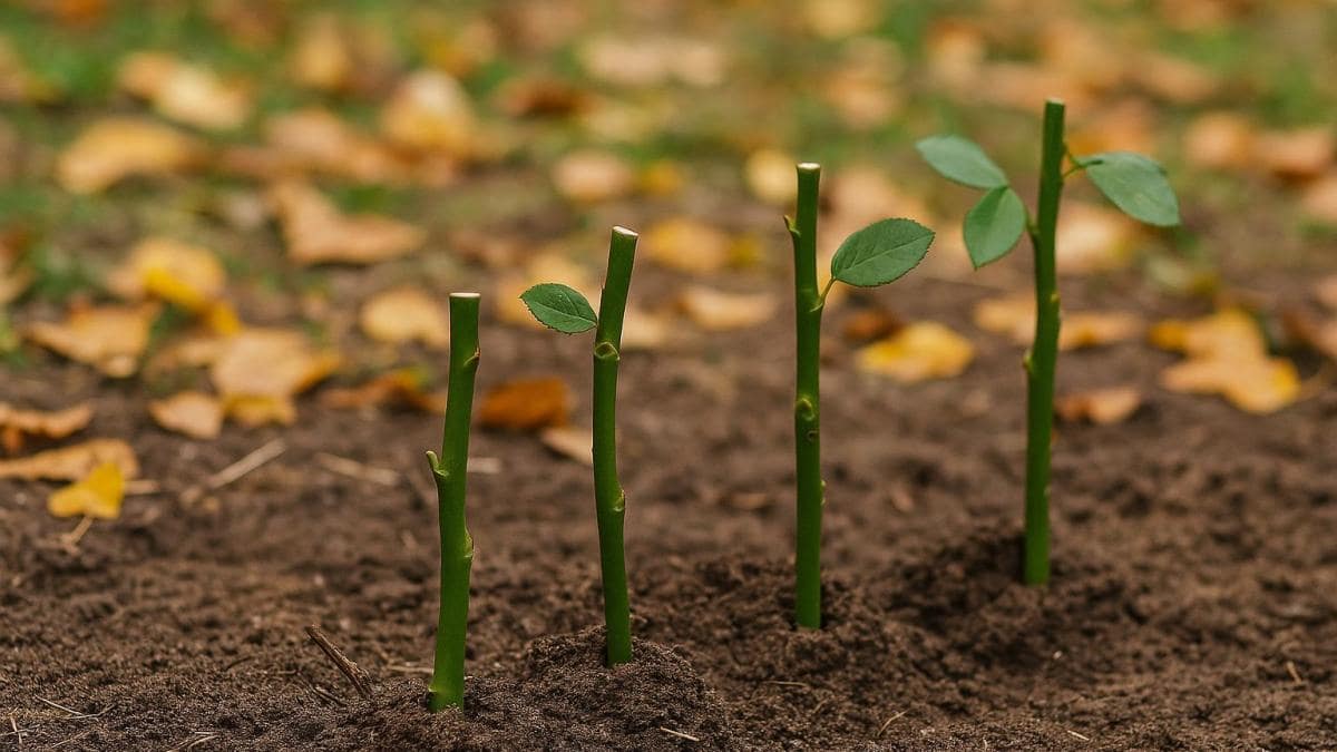 Осіннє розмноження троянд: достатньо 1 палички, щоб отримати новий кущ безкоштовно.